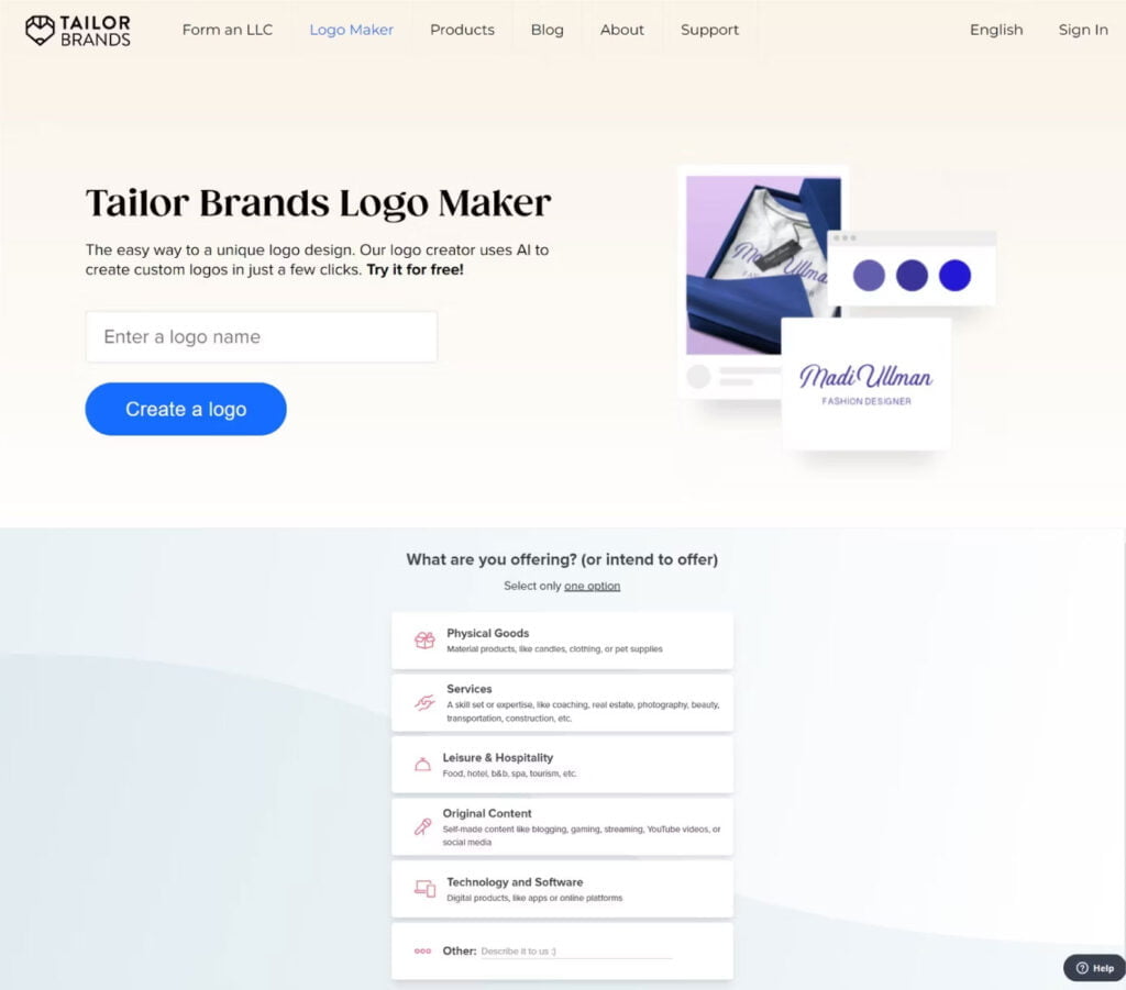 Tailor Brands AI Logo Maker-BEST-AI-LOGO-GENERATORS