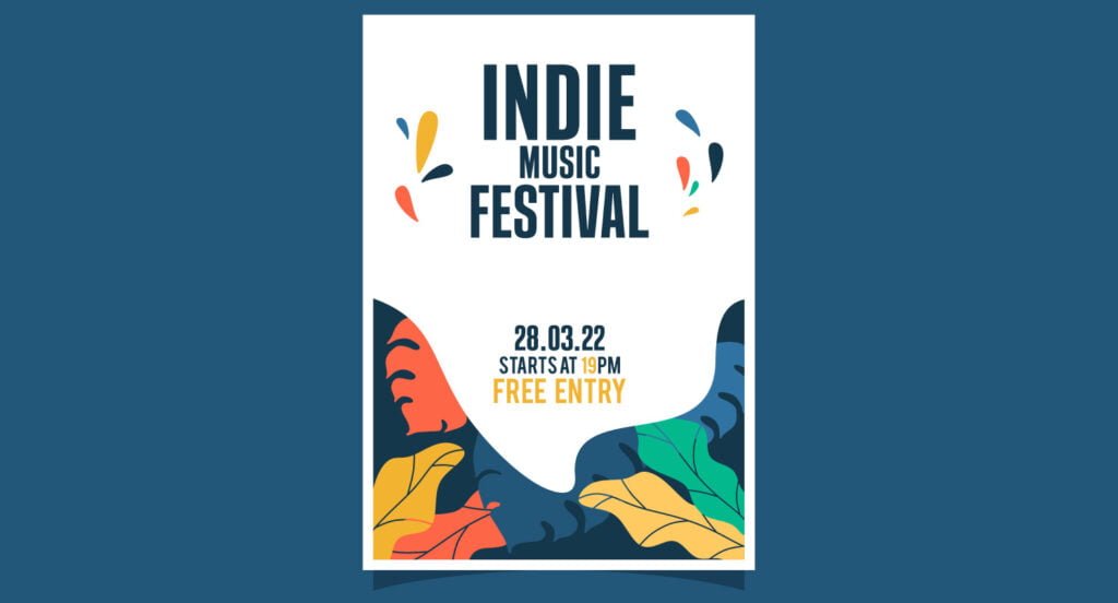 indie music festival poster design by DsgnStory