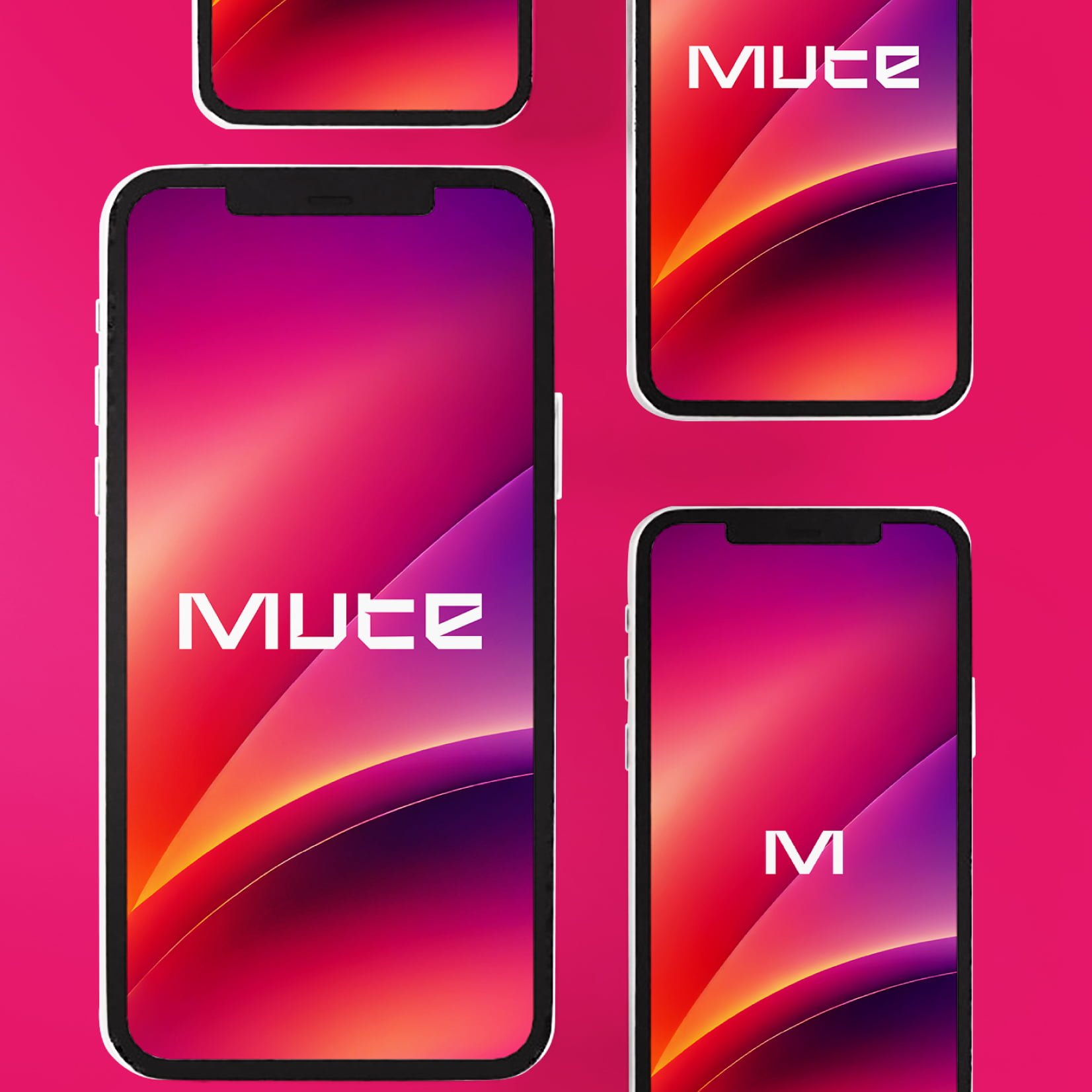 Mobile interface of Mute Logo