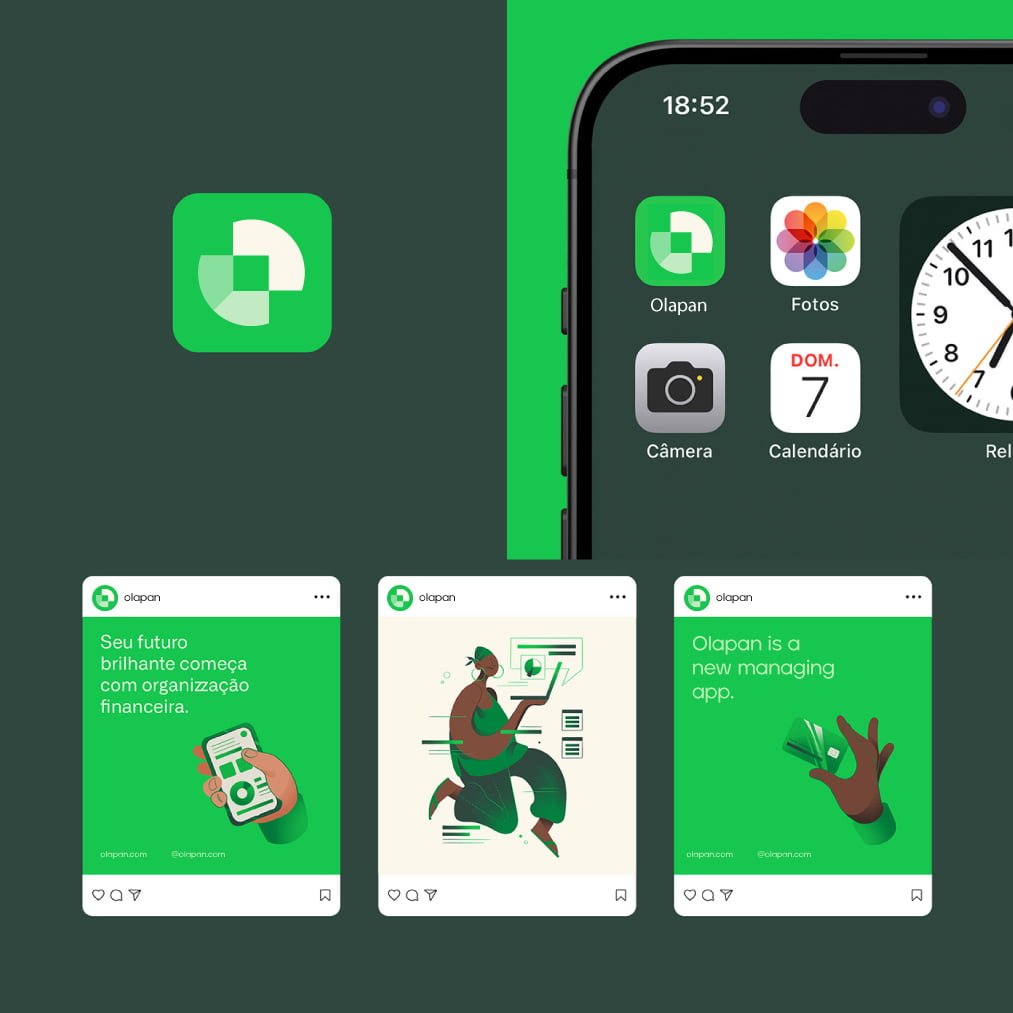 Olapan app UI/UX design