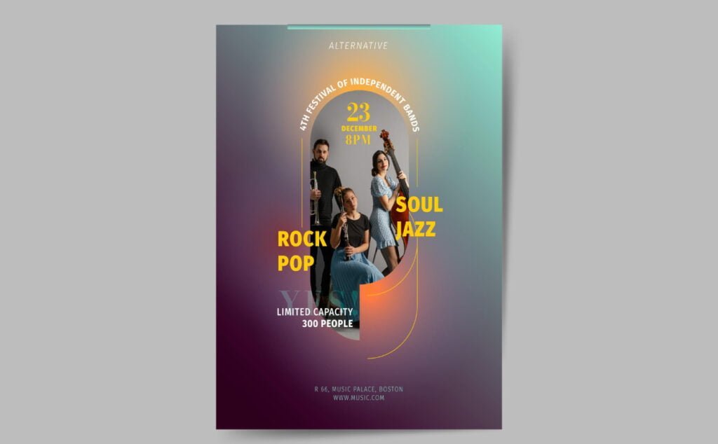 rock pop musical festival poster design by DsgnStory
