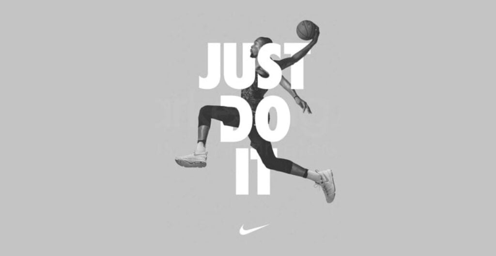 Nike advertisement featuring an athlete in action