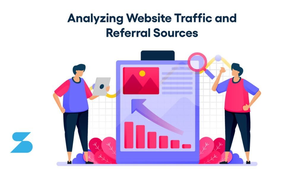 illustration of Analyzing Website Traffic and Referral Sources
