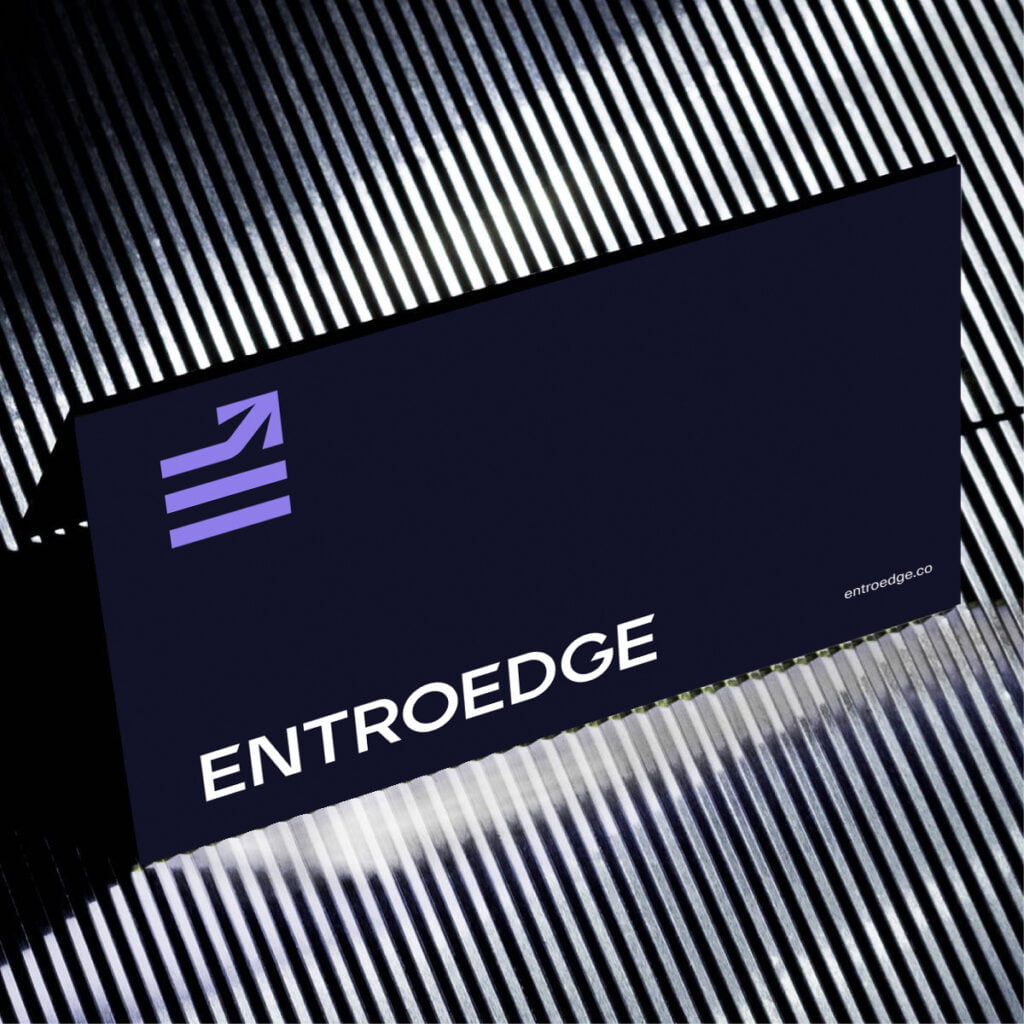 entroedge logo business card design