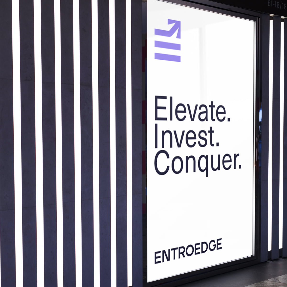 Entroedge logo inside billboard 2