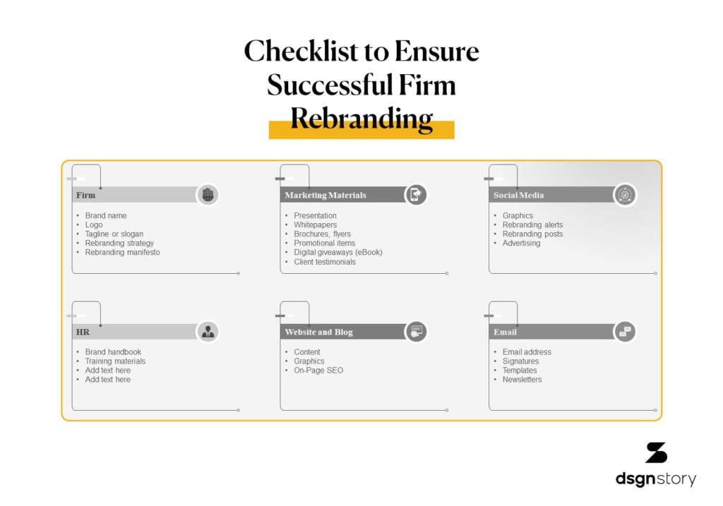 Checklist to Ensure Successful Firm Rebranding.